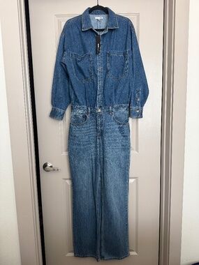 Fashion Nova denim jumpsuit